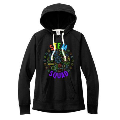 Stem Squad Science Technology Engineering And Math Women's Fleece Hoodie