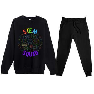 Stem Squad Science Technology Engineering And Math Premium Crewneck Sweatsuit Set