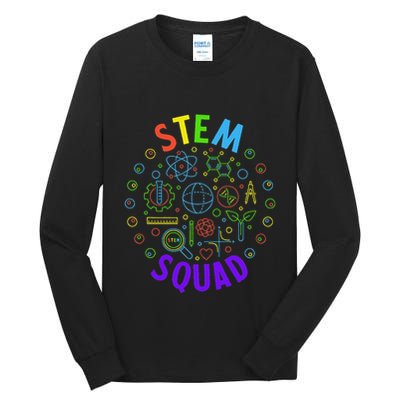 Stem Squad Science Technology Engineering And Math Tall Long Sleeve T-Shirt
