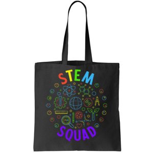 Stem Squad Science Technology Engineering And Math Tote Bag