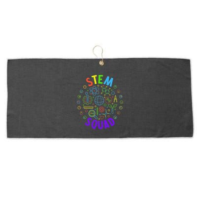 Stem Squad Science Technology Engineering And Math Large Microfiber Waffle Golf Towel