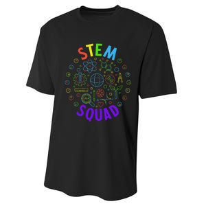 Stem Squad Science Technology Engineering And Math Performance Sprint T-Shirt