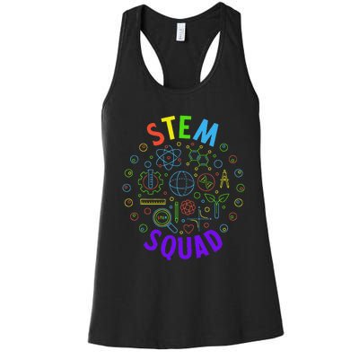 Stem Squad Science Technology Engineering And Math Women's Racerback Tank