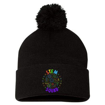 Stem Squad Science Technology Engineering And Math Pom Pom 12in Knit Beanie
