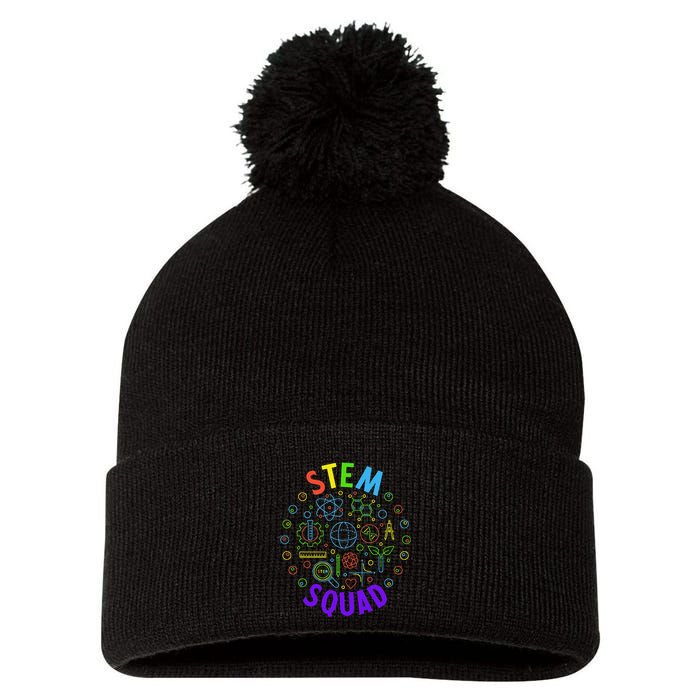 Stem Squad Science Technology Engineering And Math Pom Pom 12in Knit Beanie
