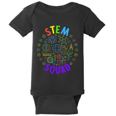 Stem Squad Science Technology Engineering And Math Baby Bodysuit