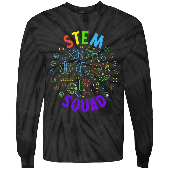 Stem Squad Science Technology Engineering And Math Tie-Dye Long Sleeve Shirt