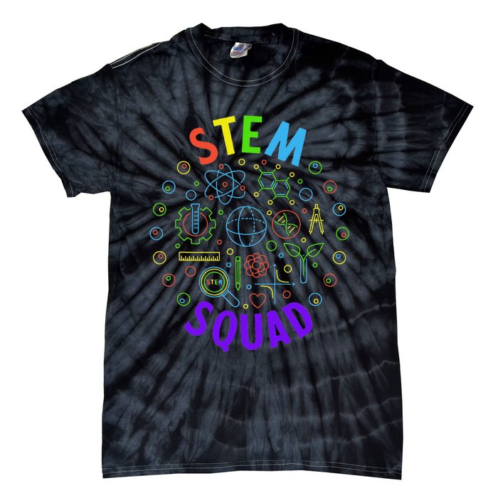 Stem Squad Science Technology Engineering And Math Tie-Dye T-Shirt