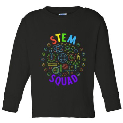 Stem Squad Science Technology Engineering And Math Toddler Long Sleeve Shirt