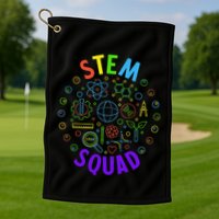 Stem Squad Science Technology Engineering And Math Golf Towel