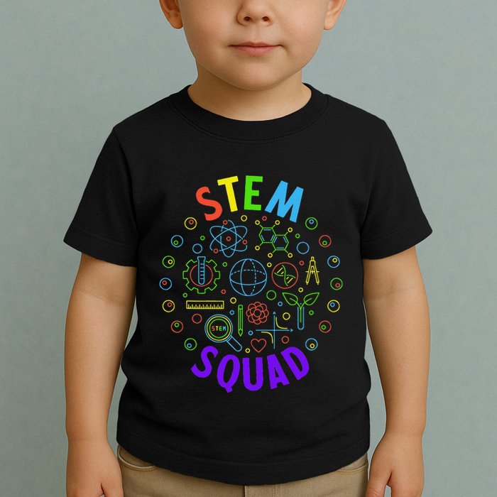 Stem Squad Science Technology Engineering And Math Toddler T-Shirt