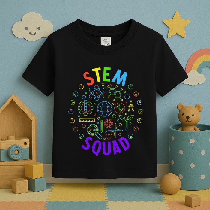 Stem Squad Science Technology Engineering And Math Toddler T-Shirt