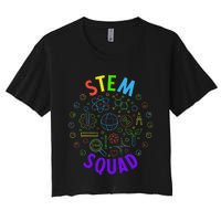 Stem Squad Science Technology Engineering And Math Women's Crop Top Tee