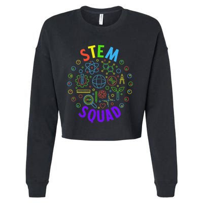 Stem Squad Science Technology Engineering And Math Cropped Pullover Crew
