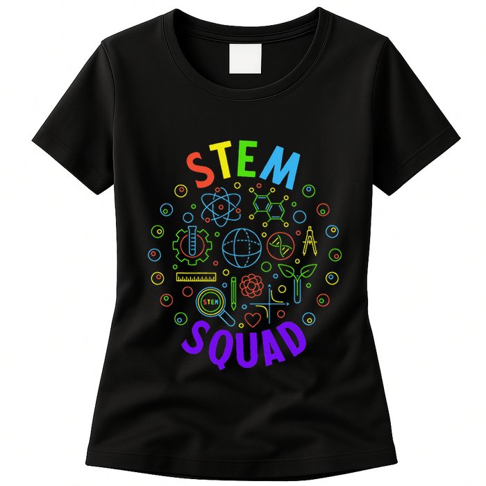 Stem Squad Science Technology Engineering And Math Womens T-Shirt