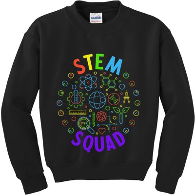 Stem Squad Science Technology Engineering And Math Kids Sweatshirt