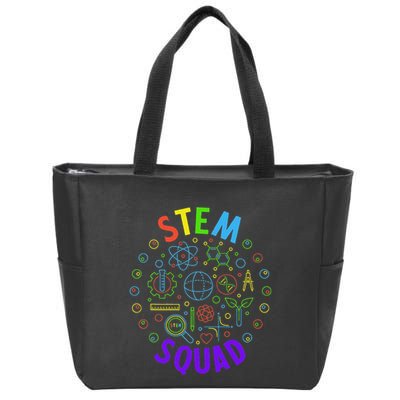 Stem Squad Science Technology Engineering And Math Zip Tote Bag