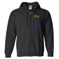 Stem Squad Science Technology Engineering And Math Full Zip Hoodie