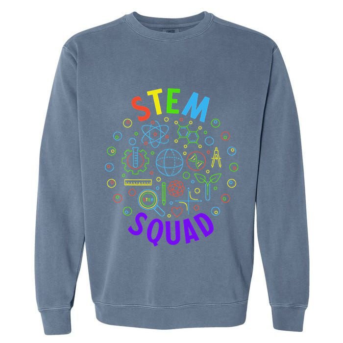 Stem Squad Science Technology Engineering And Math Garment-Dyed Sweatshirt