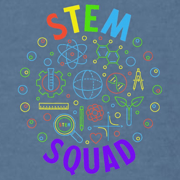 Stem Squad Science Technology Engineering And Math Garment-Dyed Sweatshirt