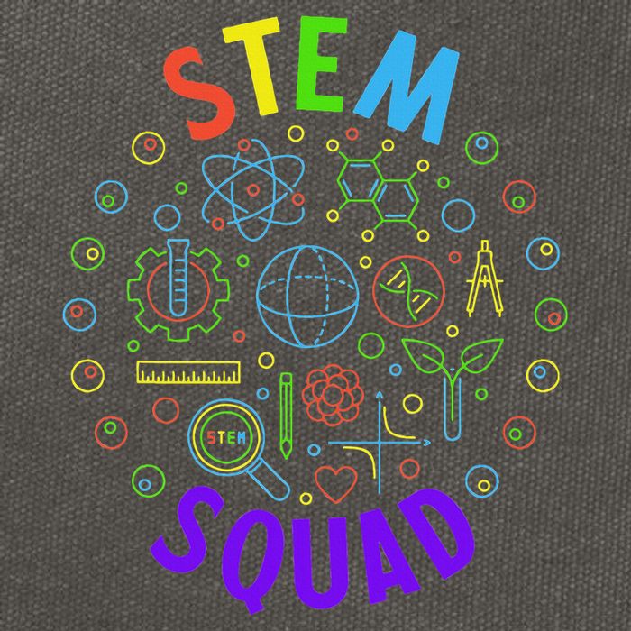 Stem Squad Science Technology Engineering And Math Cotton Canvas Backpack