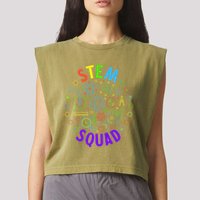 Stem Squad Science Technology Engineering And Math Garment-Dyed Women's Muscle Tee