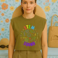 Stem Squad Science Technology Engineering And Math Garment-Dyed Women's Muscle Tee