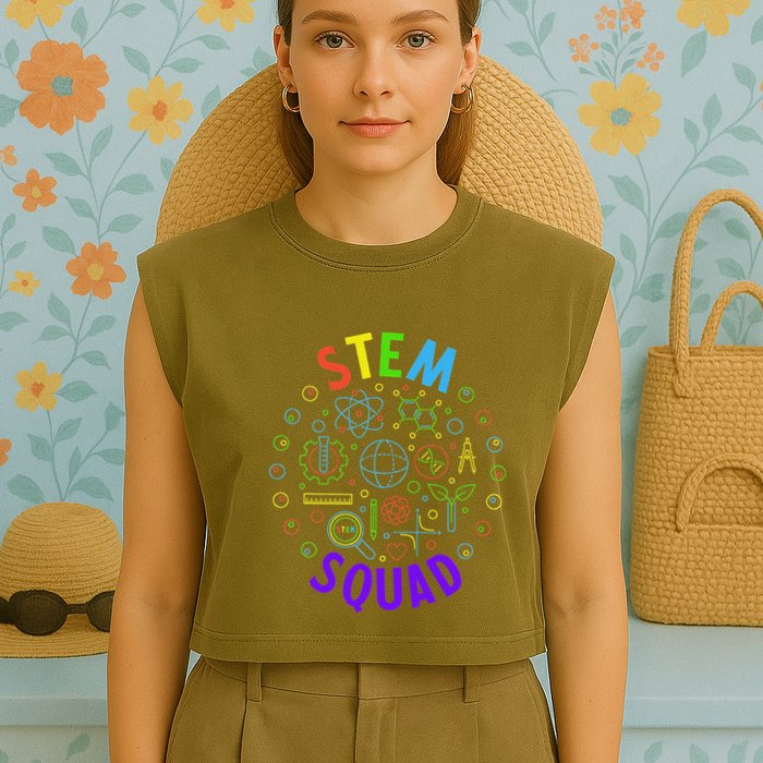 Stem Squad Science Technology Engineering And Math Garment-Dyed Women's Muscle Tee