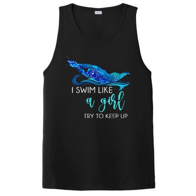 Swimmer Swim Sport Athlete retro Swimming PosiCharge Competitor Tank