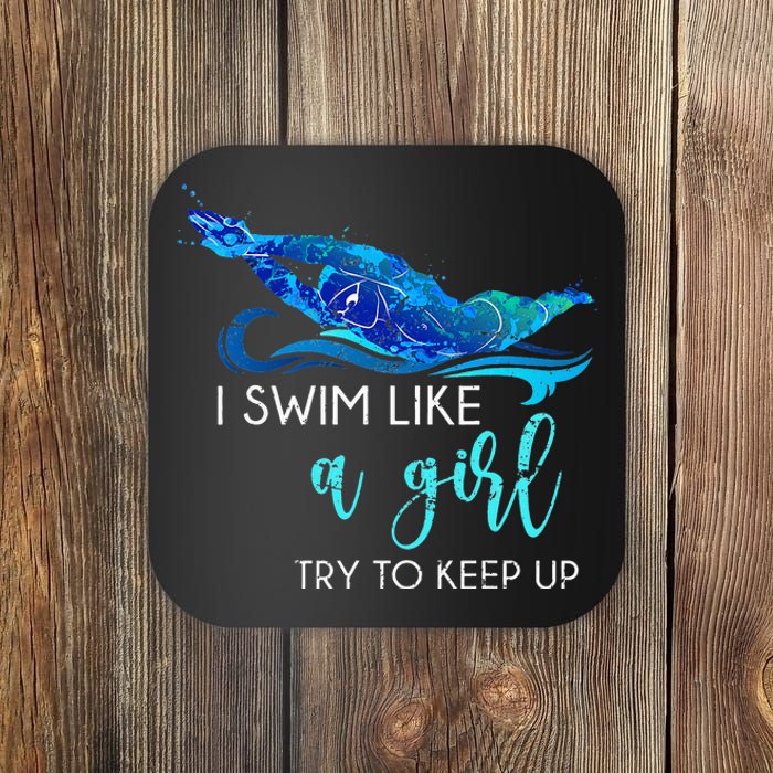 Swimmer Swim Sport Athlete Funny Swimming Coaster