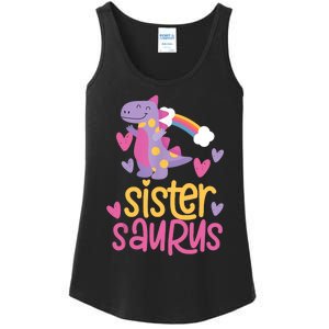 Sistersaurus Sister Saurus Dinosaur Ladies Essential Tank