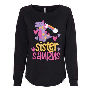 Sistersaurus Sister Saurus Dinosaur Womens California Wash Sweatshirt