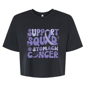 Support Squad Stomach Cancer Awareness Bella+Canvas Jersey Crop Tee