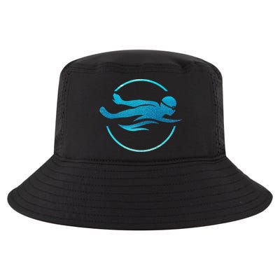 Swimmer Swimming Swim Team Cool Comfort Performance Bucket Hat