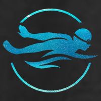 Swimmer Swimming Swim Team 7 Panel Mesh Trucker Snapback Hat