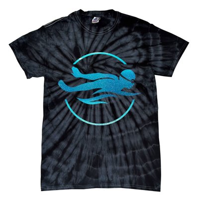 Swimmer Swimming Swim Team Tie-Dye T-Shirt