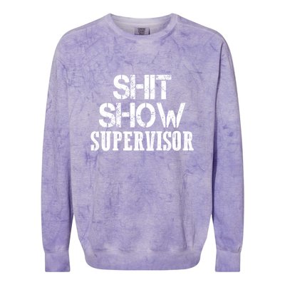 ShitShow Supervisor Colorblast Crewneck Sweatshirt