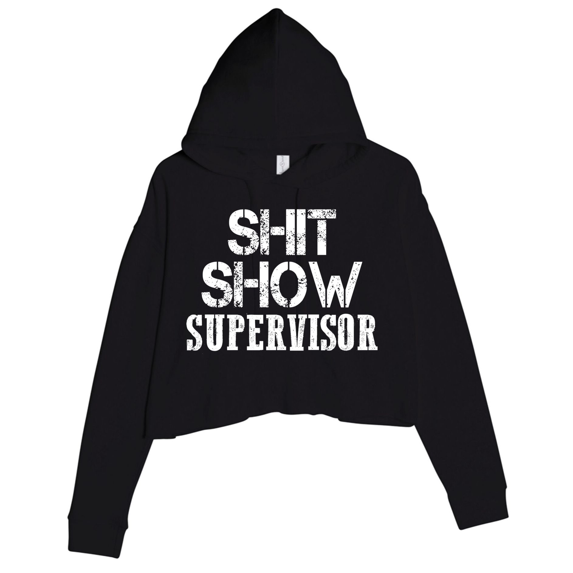 ShitShow Supervisor Crop Fleece Hoodie