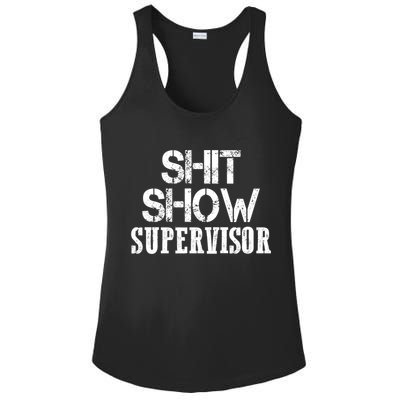 ShitShow Supervisor Ladies PosiCharge Competitor Racerback Tank
