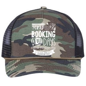 Scrapbooking Scrapbooker Scrapbooking Fills My Days Funny Funny Gift Retro Rope Trucker Hat Cap