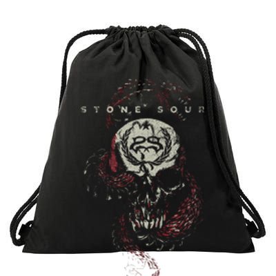 Stone Sour Snake Skull Drawstring Bag