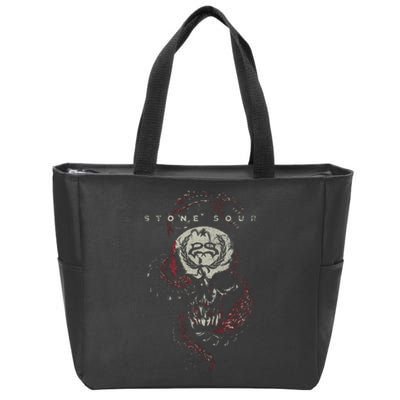 Stone Sour Snake Skull Zip Tote Bag