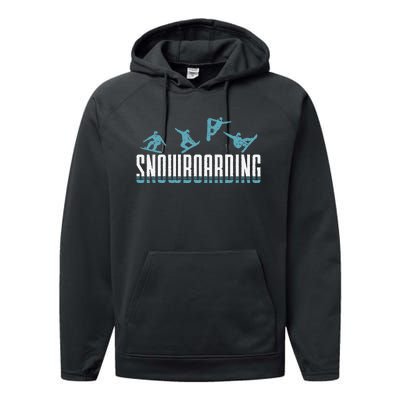 Snowboarding Snowboard Snowboarders slopes snowboarding Performance Fleece Hoodie