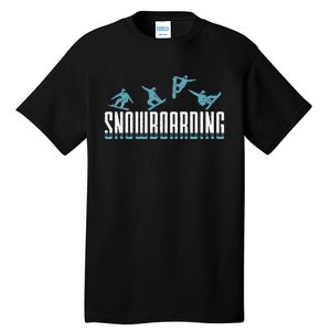 Snowboarding Snowboard Snowboarders slopes snowboarding Tall T-Shirt