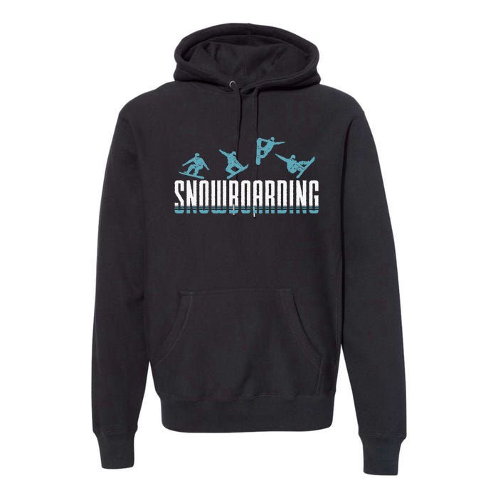 Snowboarding Snowboard Snowboarders slopes snowboarding Premium Hoodie