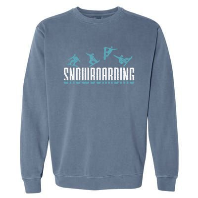 Snowboarding Snowboard Snowboarders slopes snowboarding Garment-Dyed Sweatshirt