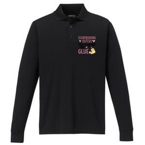 Scrapbooking Sisters Scrapbooker Scrapbook Gift Performance Long Sleeve Polo