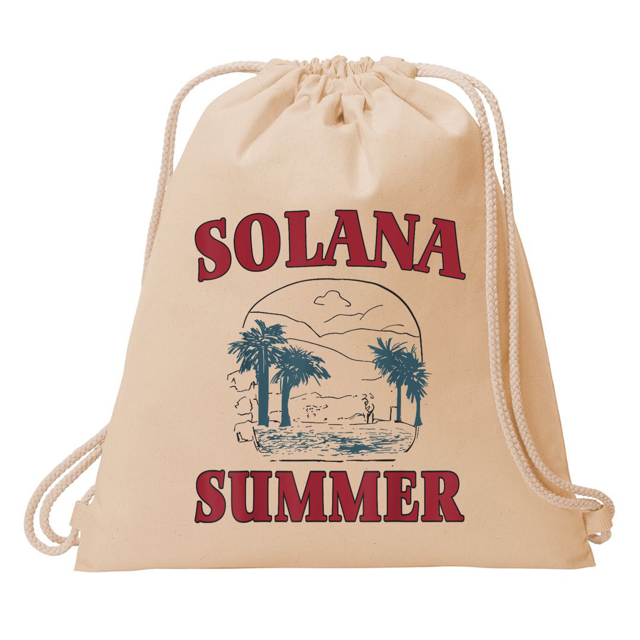 Solana Summer Drawstring Bag