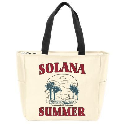 Solana Summer Zip Tote Bag