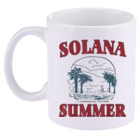 Solana Summer 11oz C Handle Ceramic Mug